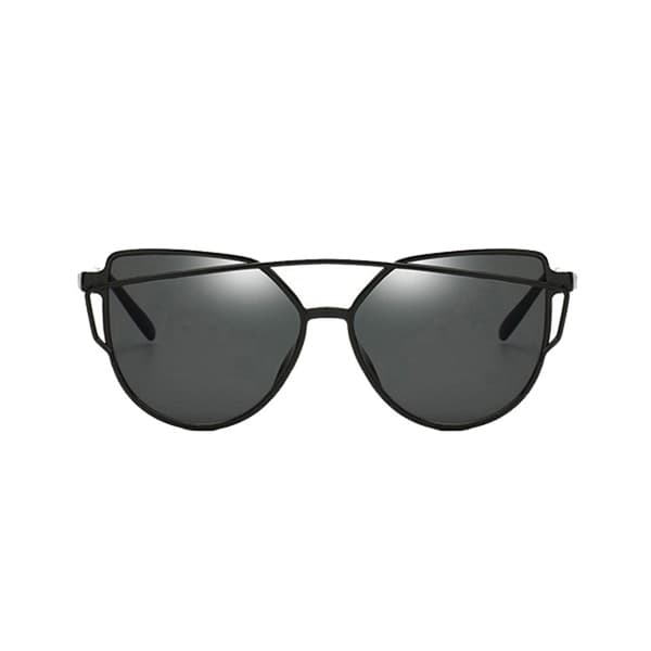 Retro solbriller Black Dark Glass + Senile String