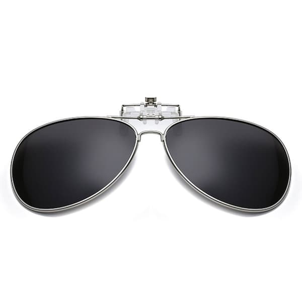 Clip -on Pilot -aurinkolasit mustat - kiinnitetty olemassa oleviin laseihin!