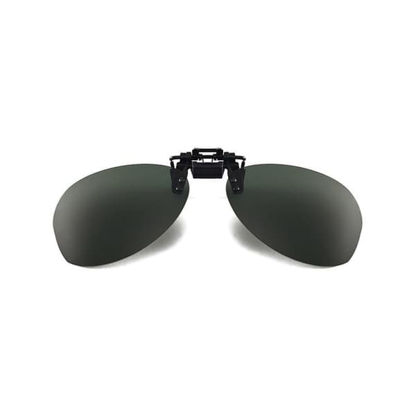 Oval briller klips på / flip up polarisert UV