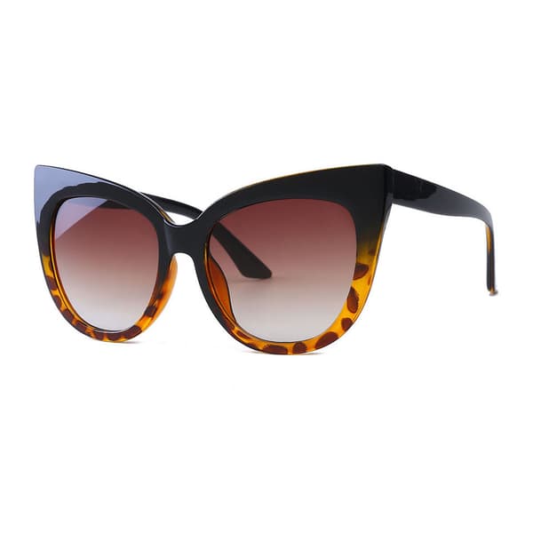 Store cateye solbriller UV400 leopard