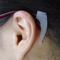 Miniatyrbilde 7 av 7: Haitann i silikon for briller - 1 par, svart, passer opp til 6 mm brillestenger