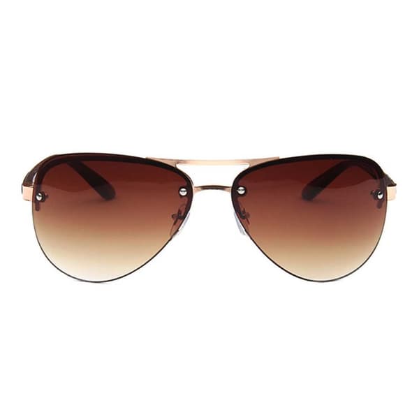 Modernit ruskeat pilottilasit aviator -aurinkolasit