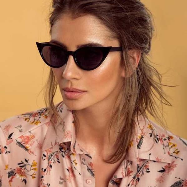 Flirtiga Vintage solglasögon cat-eye uv400