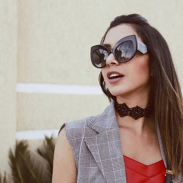 Oversized Women Cat Eye Shades 2024 UV400 Khloe