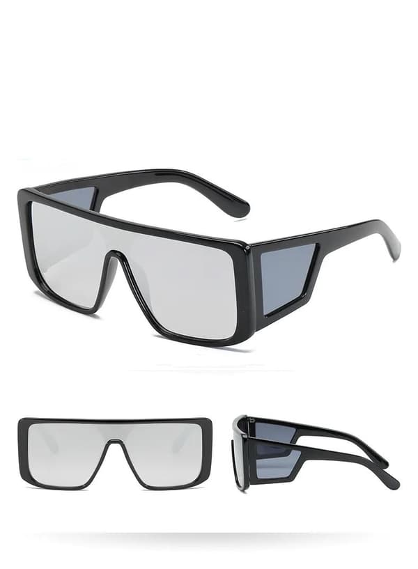 Unique black sunglasses with 4 glasses of UV400