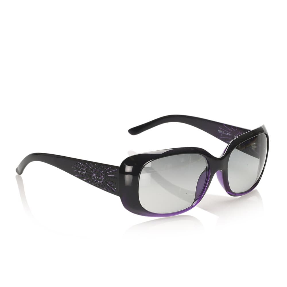 Chanel Round Tinted Sunglasses Black