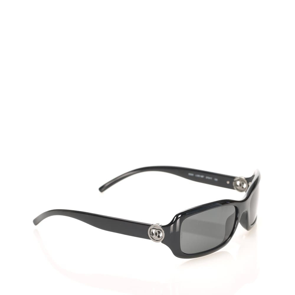 Chanel Rectangle Tinted Sunglasses Black