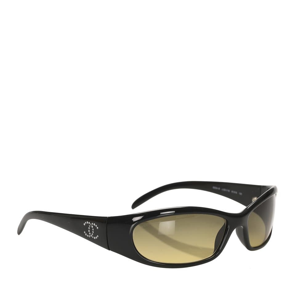 Chanel Round Tinted Sunglasses Black
