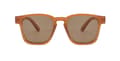 Miniatyrbilde 2 av 3: Brune retro-inspirerte solbriller for menn