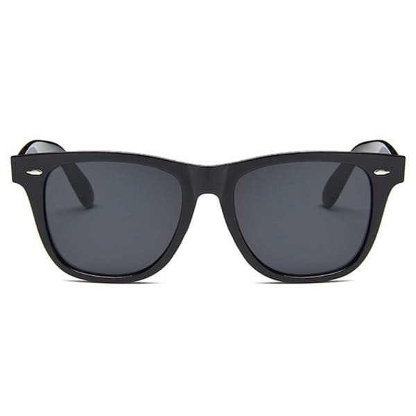 Svarta Wayfarer Solglasögon Svart Glas