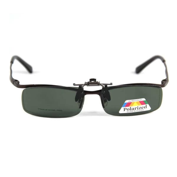 Clip-on Solglasögon Rött Spegelglas 40x58mm