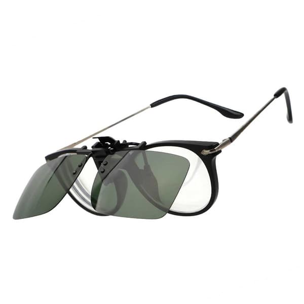 Clip-on Solglasögon Rött Spegelglas 40x58mm