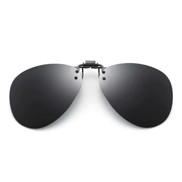 Clip-on Aviator Solglasögon Pilotglasögon Svart