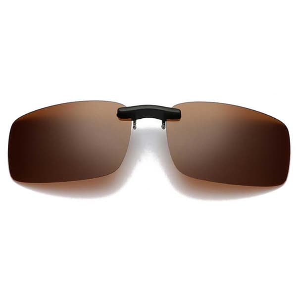 Clip-on solbriller brune 32x52mm