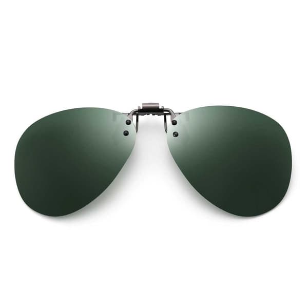 Clip-On Aviator-aurinkolasit pilottilasit vihreät
