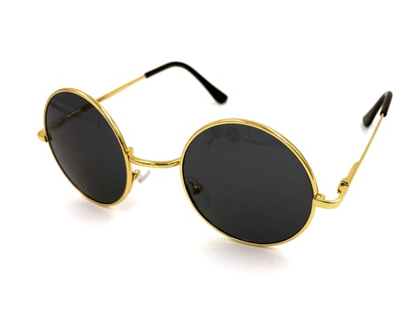 SKALO pyöreät aurinkolasit Gold/Black
