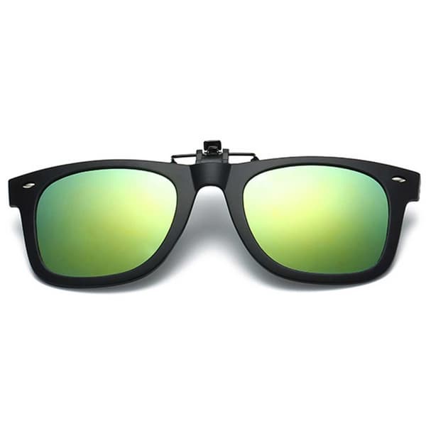 Clip -on -aurinkolasit Wayfarer - Reliar Green Mirror Glass