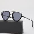 Miniatyrbilde 4 av 5: Unusual unique pilot sunglasses with lattice grills for men