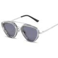 Miniatyrbilde 1 av 5: Unusual unique pilot sunglasses with lattice grills for men