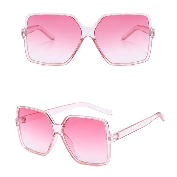 Eleganta Gradient Polariserade Solglasögon Klar/Rosa
