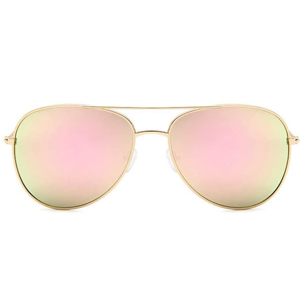Solglasögon Pilot Dam Guld Rosa Spegelglas