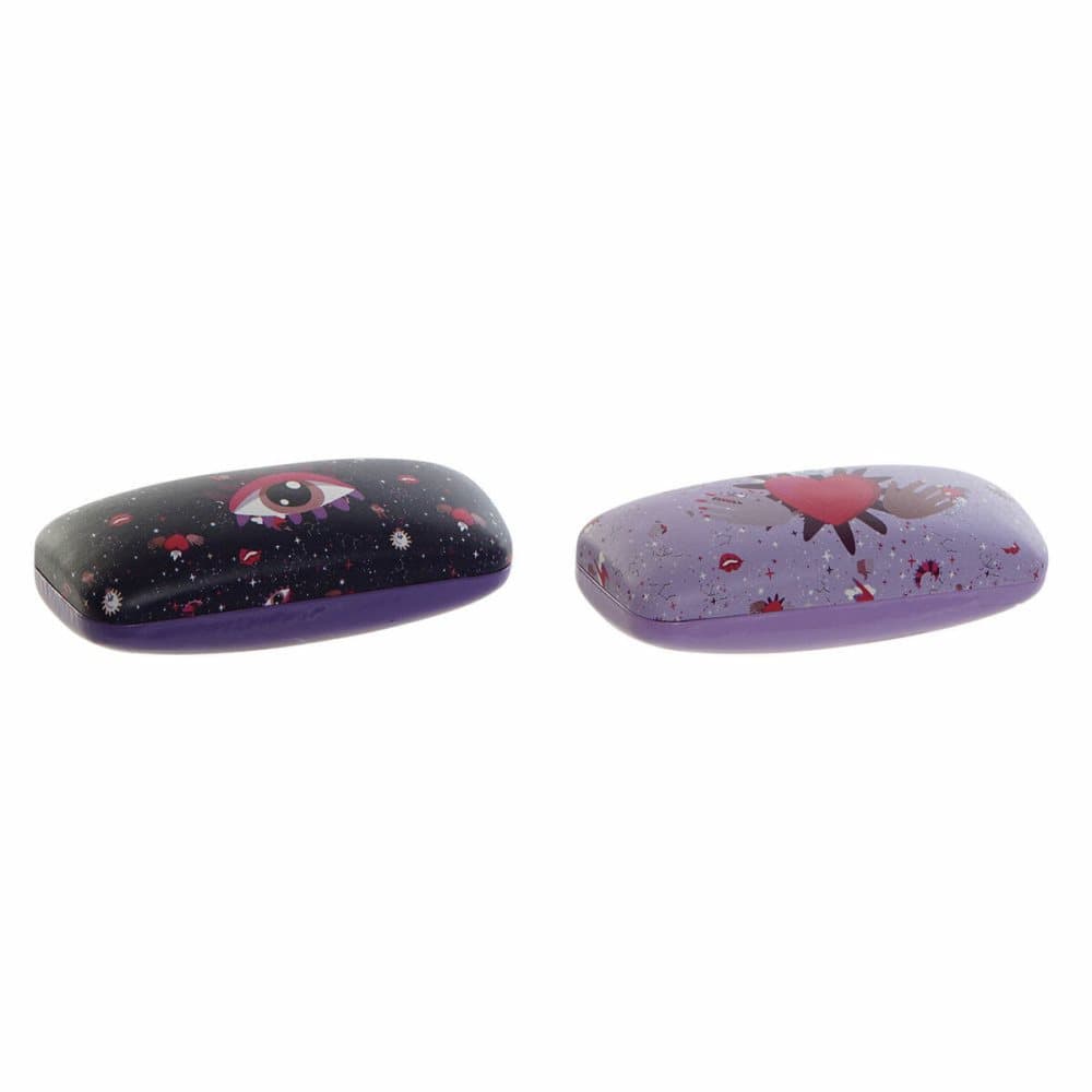 Glasögonfodral DKD Home Decor Metall (2 pcs) (16 x 7 x 5.5 cm)