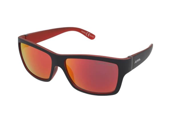 Sunglasses Alpina Kacey Black Matt Red/Red Mirror