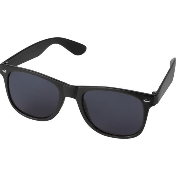 Unisex Adult Sun Ray Sunglasses Solid Black One Size