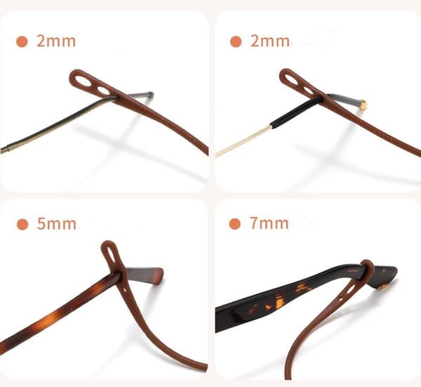 5-pak 3-hullers justerbar anti-slip brillestrop