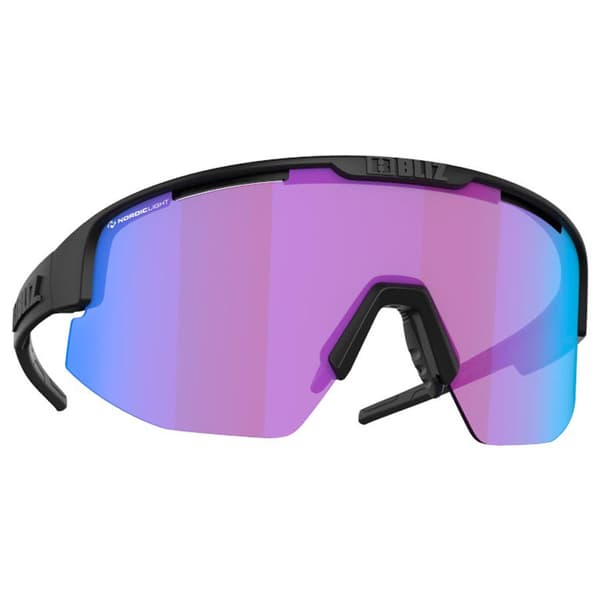 Bliz Solglasögon Matrix S Nano Optics Nordic Light Svart Coral - Amber With Blue Multicoating/CAT1