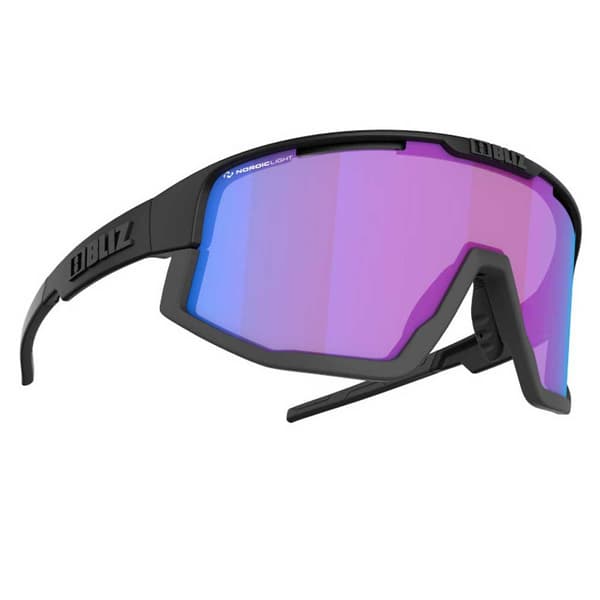 Bliz Solbriller Vision Nano Optics Nordic Light Sort,Lilla Begonia - Violet With Blue Multicoating/CAT2