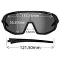 Miniatyrbillede 3 af 4: Tifosi Udskiftelige Solbriller Sledge Hvid,Sort Smoke/CAT3 + AC Red/CAT2 + Clear/CAT0