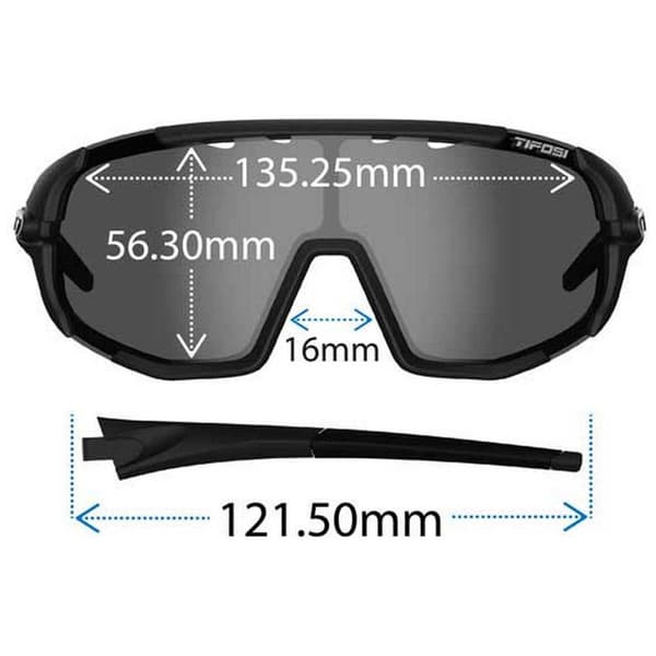Tifosi Udskiftelige Solbriller Sledge Hvid,Sort Smoke/CAT3 + AC Red/CAT2 + Clear/CAT0