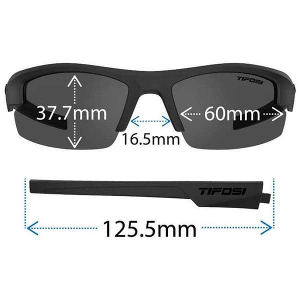 Tifosi Solbriller Shutout Hvid Smoke Red/CAT3