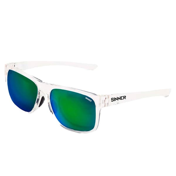 Sinner Solbriller Spike Transparent Sintec Green Green Oil/CAT3 Mand
