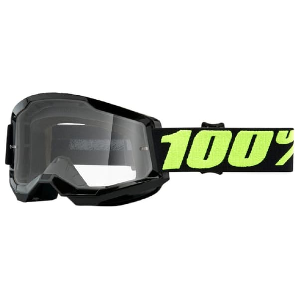 100percent Suojalasit Strata 2 Musta Clear Mirror/CAT0