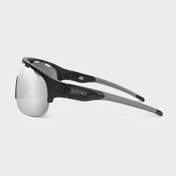 Siroko Solbriller K3 The Cyclist Sort Grey Mirror/CAT3