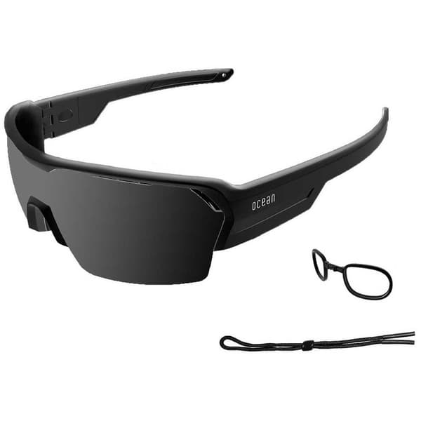 Ocean Sunglasses Solglasögon Race Svart Black Nosepad / Tips/CAT3 Man
