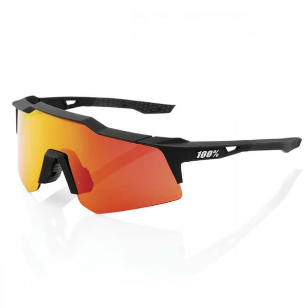 100percent Solglasögon Speedcraft Xs Svart Hiper Red Multilayer/CAT3