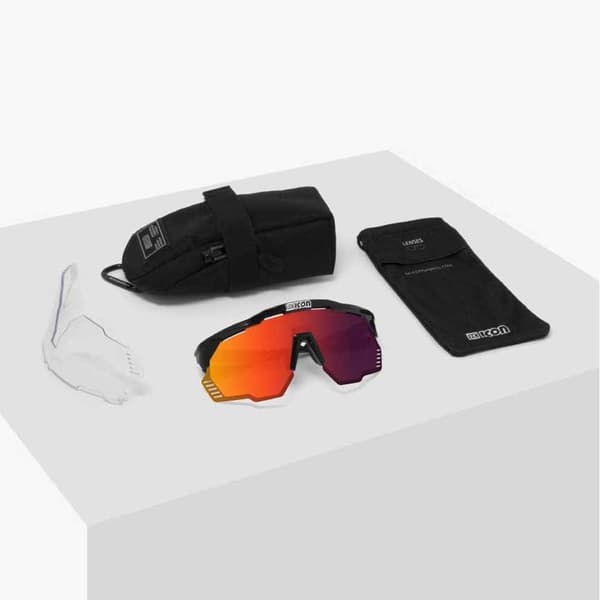 Scicon Solbriller Aeroshade Kunen Sort Monogram Red/CAT 3