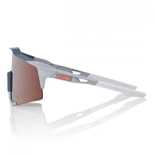 100percent Solbriller Speedcraft Transparent HiPER Crimson Silver Mirror/CAT3