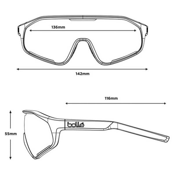 Bolle Polariserade Solglasögon Shifter Svart Ultraviolet Polarized/CAT3