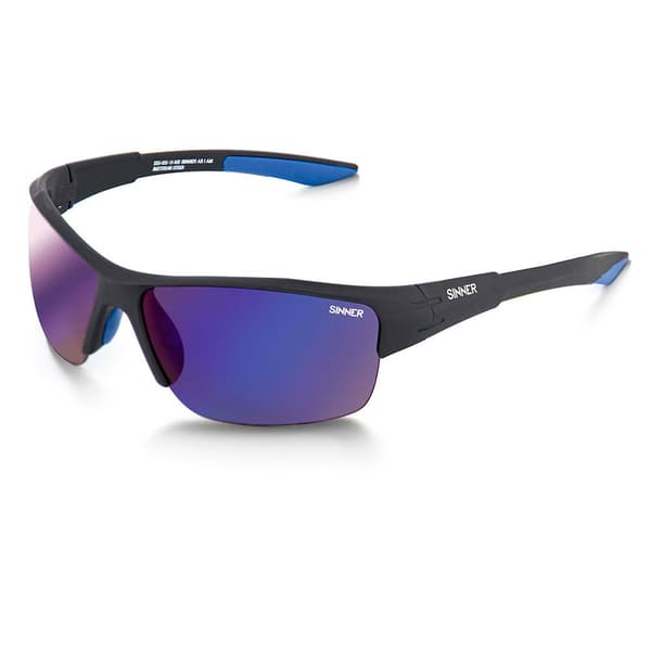 Sinner Solbriller Reyes Cx Sort Blue Mirror/Orn/Clear Cx/CAT3