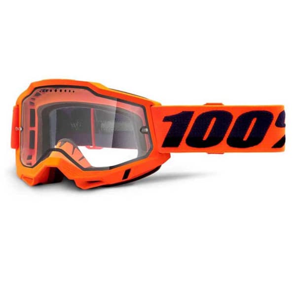 100percent Glasögon Accuri Enduro Mtb Orange Clear Vented Mirror/CAT0