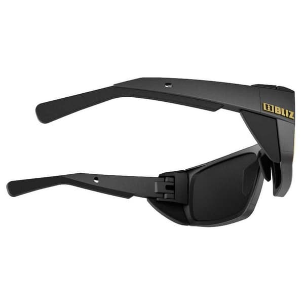 Bliz Solglasögon Polariserade Spegellinser Peak Svart Brown Polarized With Gold Mirror/CAT4