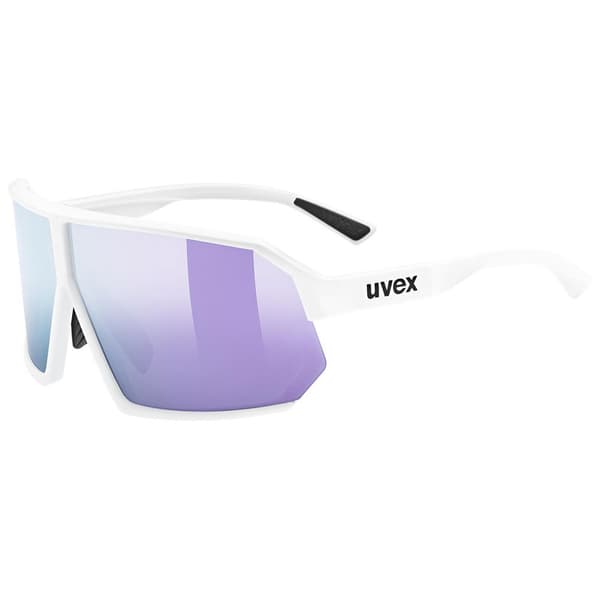 Uvex Solbriller Sportstyle 237 Transparent Supervision Mirror Lavander/CAT3