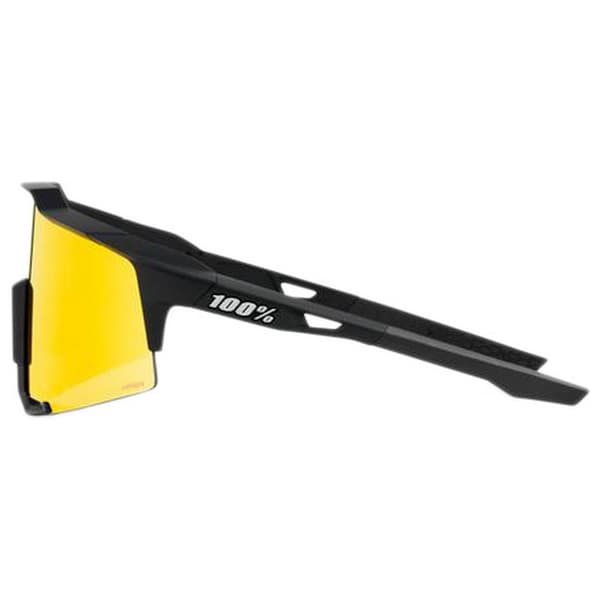 100percent Solbriller Speedtrap Sort Hiper Red Multilayer Mirror/CAT3