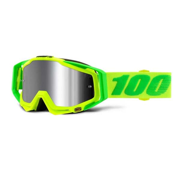 100percent Peili Maski Racercraft Plus Keltainen Injected Silver Flash Mirror/CAT3
