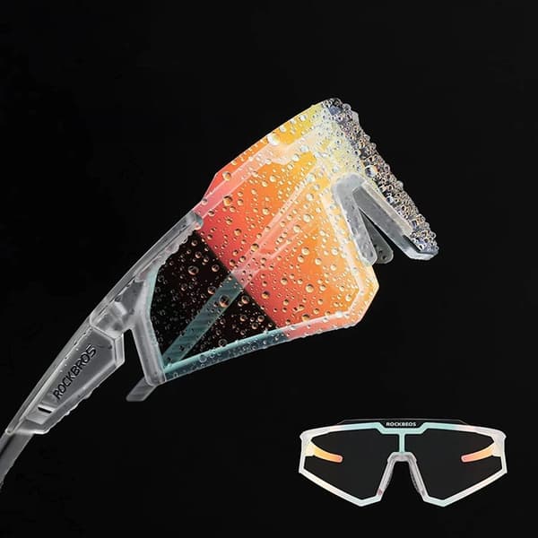 Rockbros photochromic Cykelglasögon UV400 - Vit