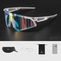 Miniatyrbild 6 av 8: Rockbros photochromic Cykelglasögon UV400 - Vit